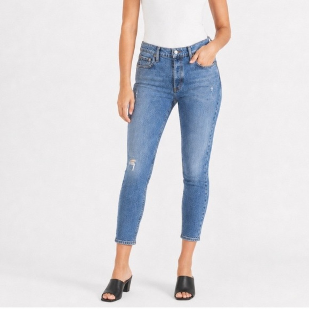 AGOLDE Nico High Rise‎ Slim Jeans Women's 26 Headlines Distressed Streetwear